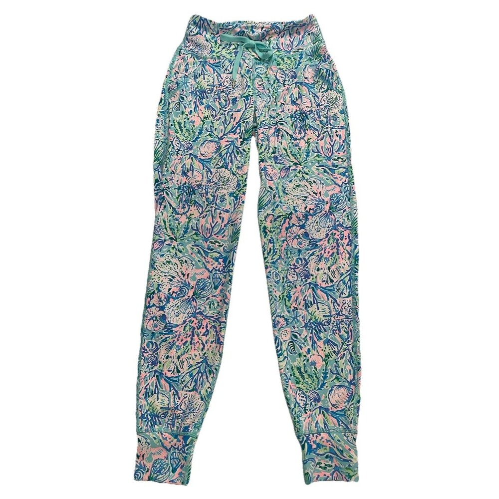 Lilly Pulitzer Luxletic XXS Island Mid Rise Jogger UPF 50+ NWT